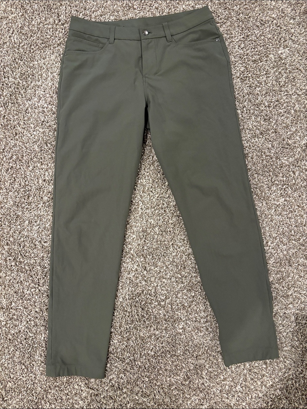 Lululemon Men's Olive Green Stretch Casual Pants